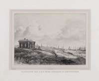 KG 08642
<br/>
Pavieljoen van Z.K.H. prins Frederik, te Scheveningen
<br/>
<em>Lutgers, Petrus Josephus (1808-1874)</em>